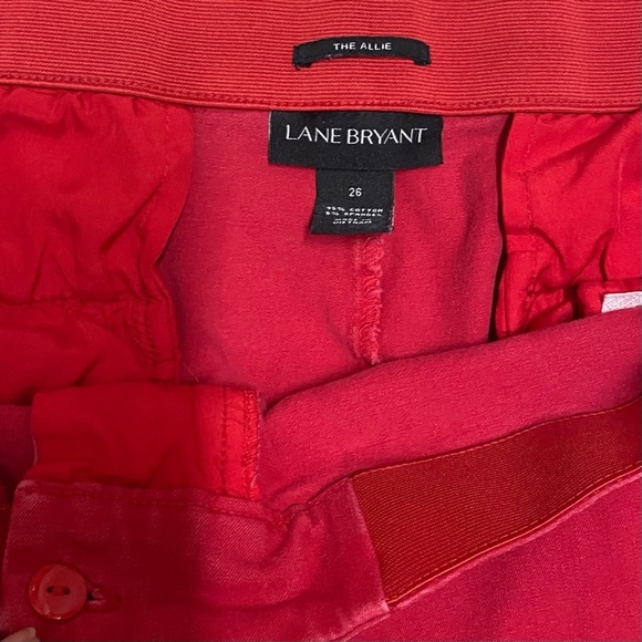 Lane Bryant The Allie Bermuda Shorts Red 26 - Picture 4 of 4